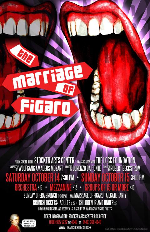 Marriage of FIgaro theatrical poster design