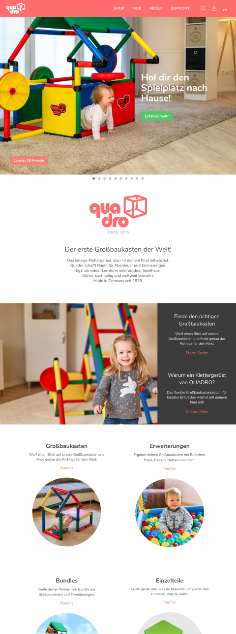 QUADRO web design