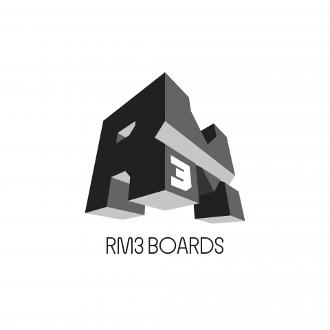RM3 Snowboards logo design